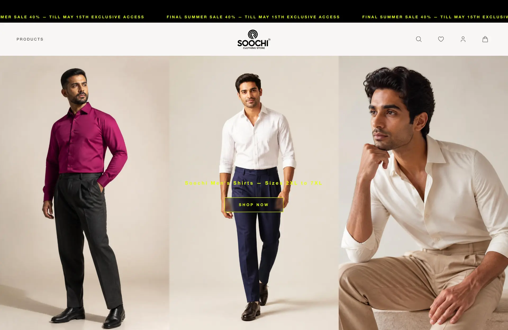 Soochi website preview